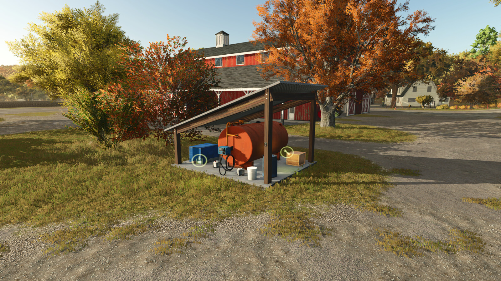 Small Covered Fuel Tank