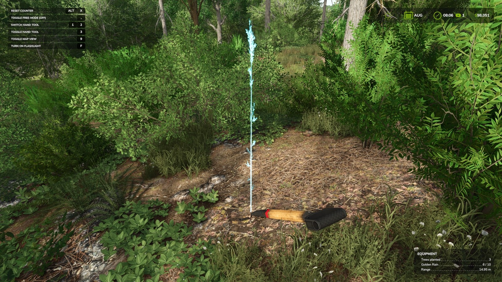 Hand Plant Saplings