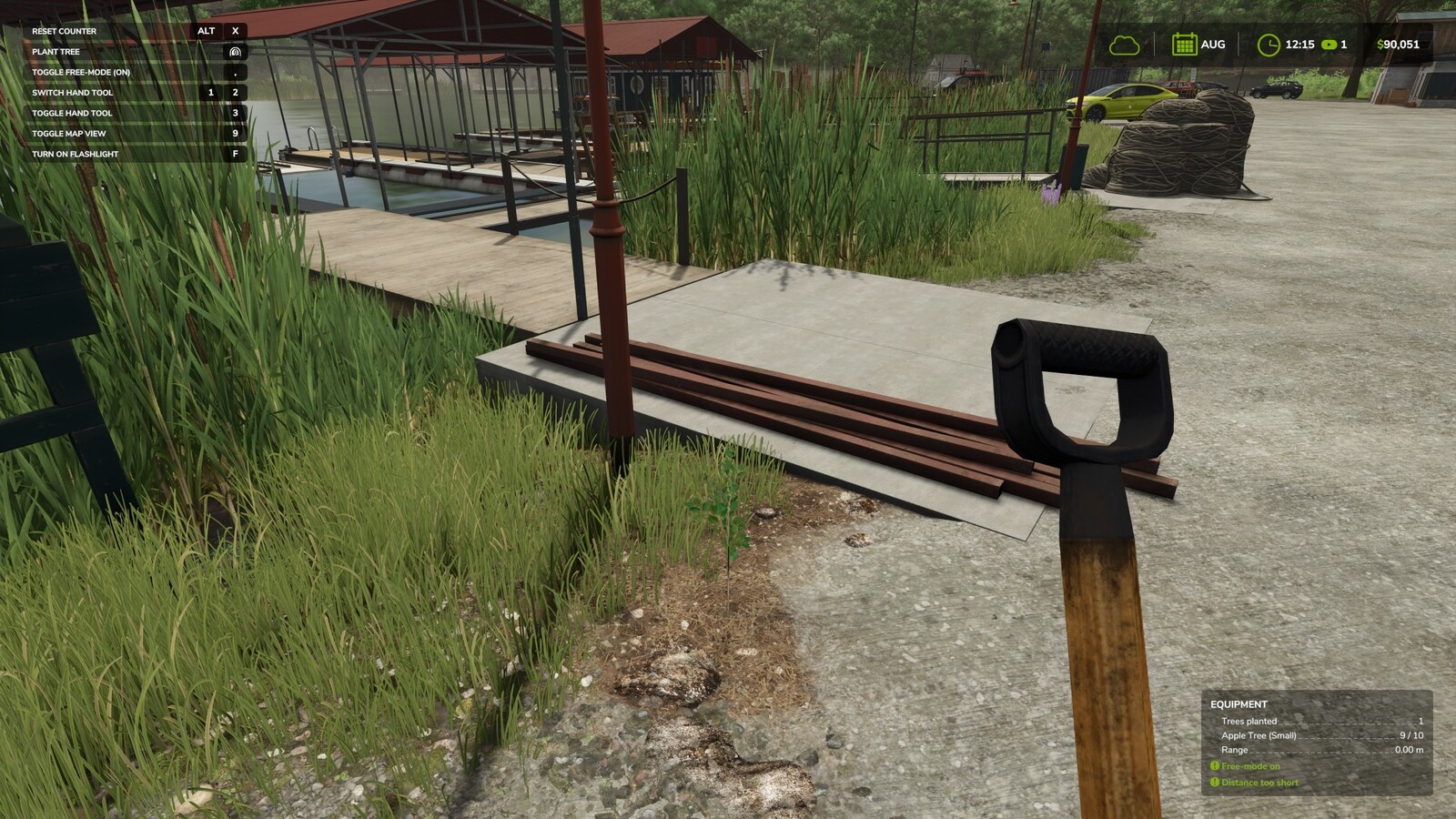 Hand Plant Saplings