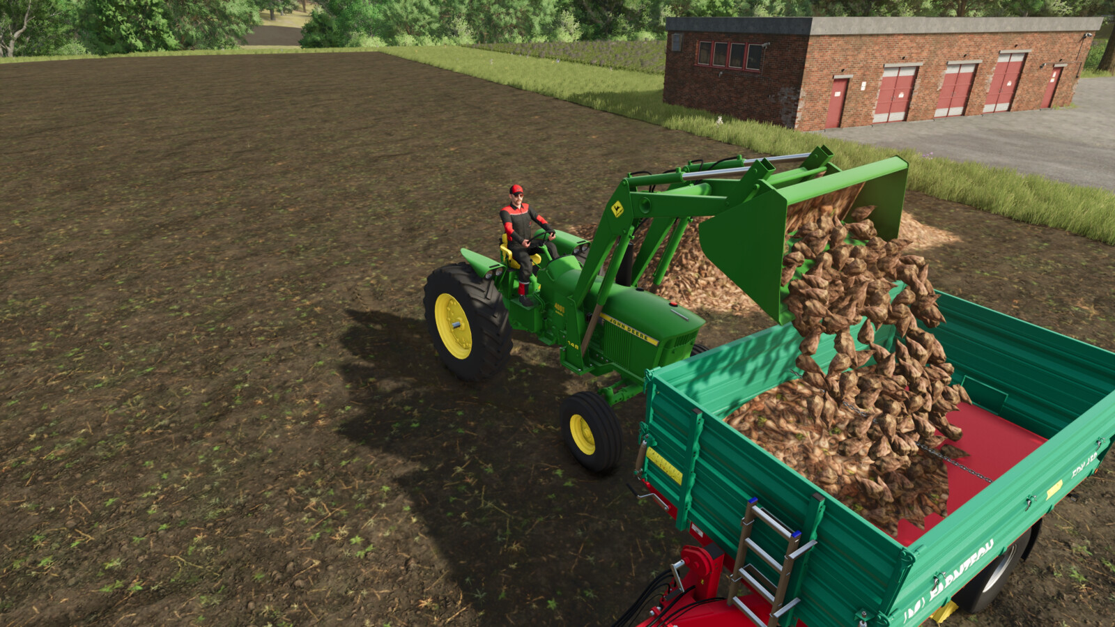 John Deere 148 And 158 Front Loaders