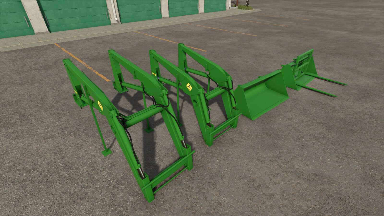 John Deere 148 And 158 Front Loaders