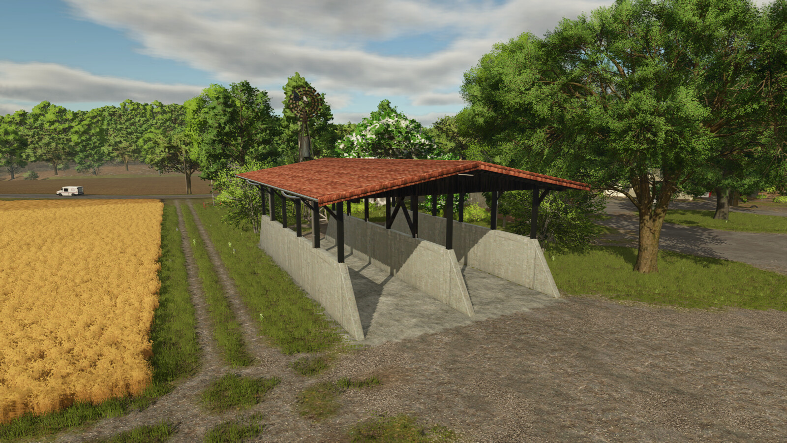Covered Silage Silo