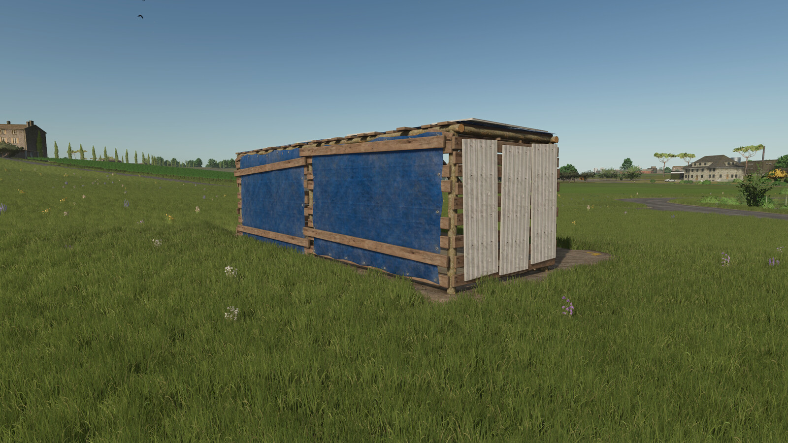 Small Rustic Bale Shed