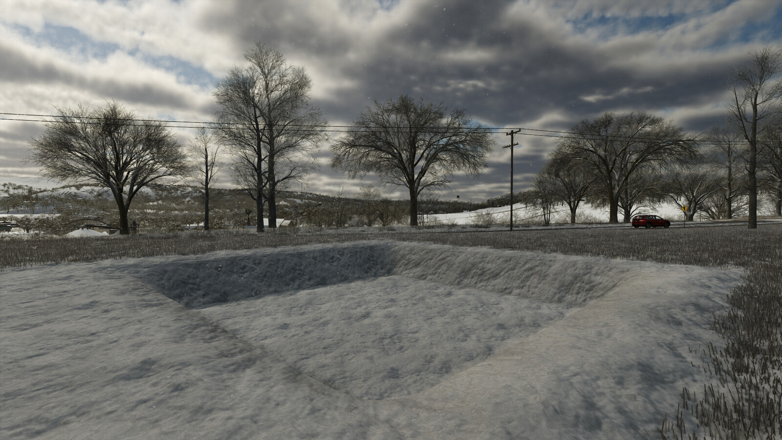 Rainwater And Snow Harvesting Pit