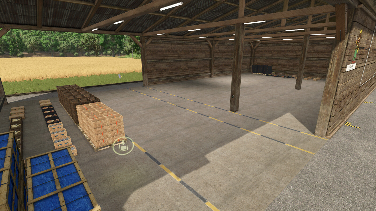 Carpenter Old Pallets And Bale Storage