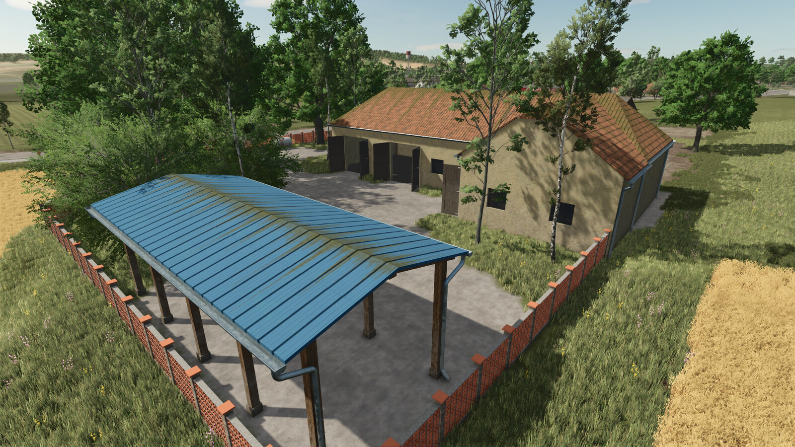 Garage With Silo