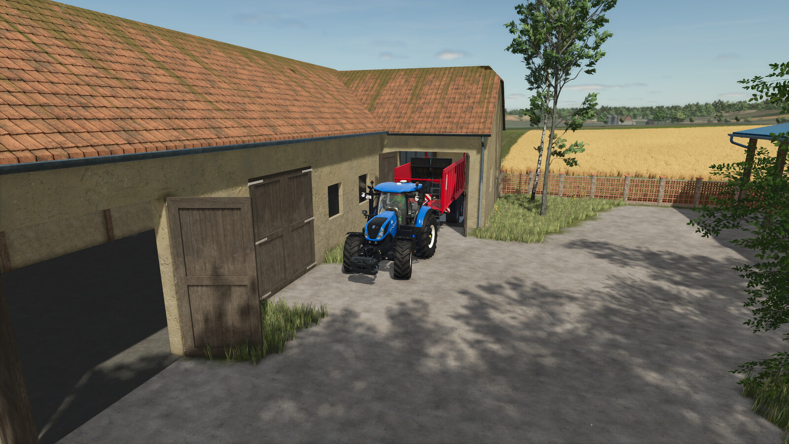 Garage With Silo