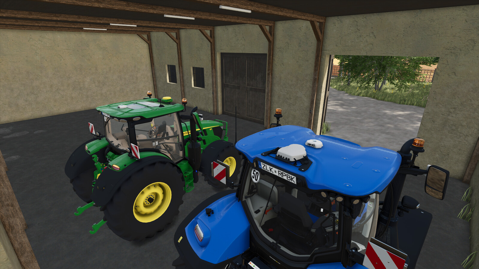 Garage With Silo