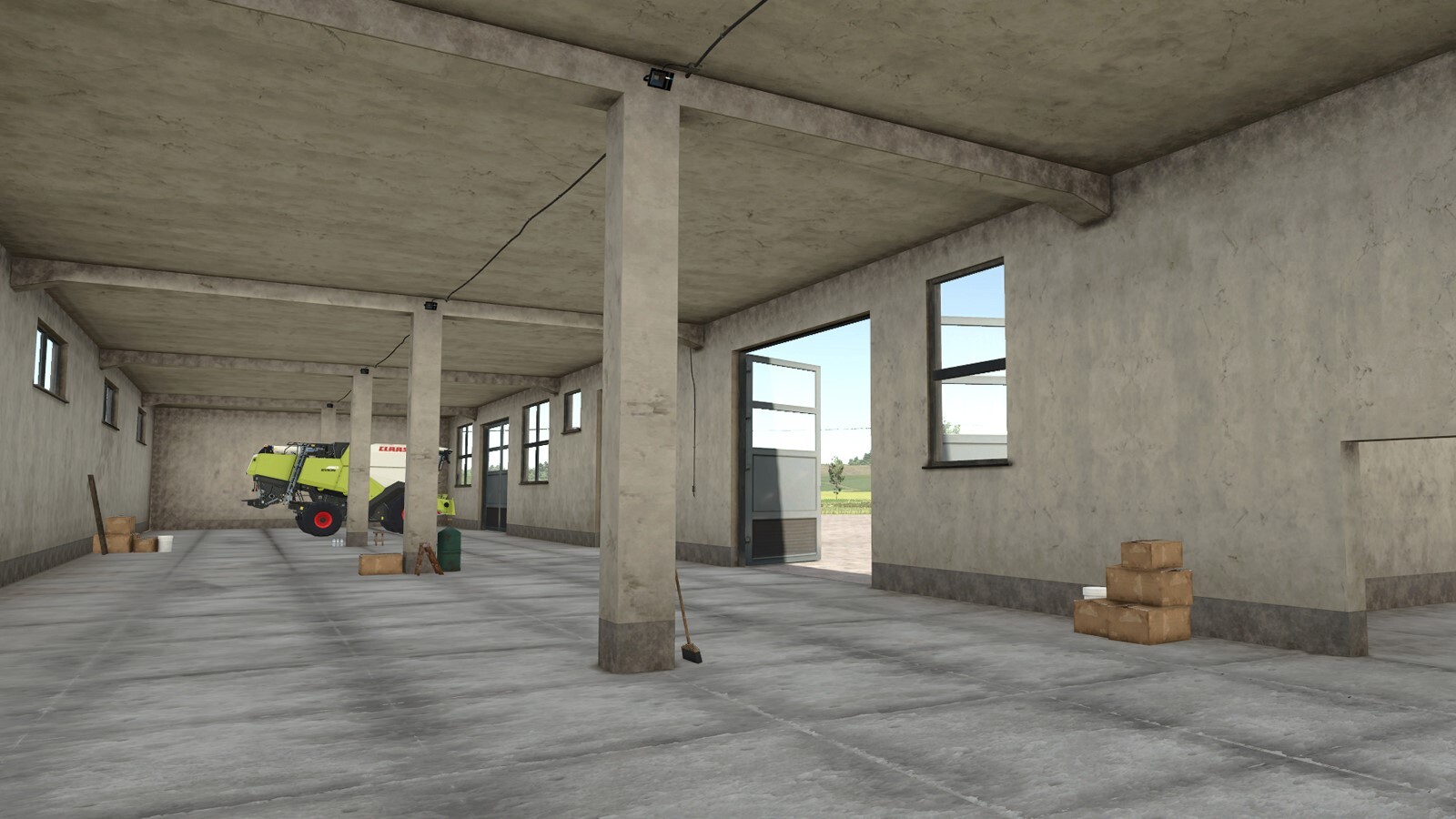 Large U-Shaped Garage