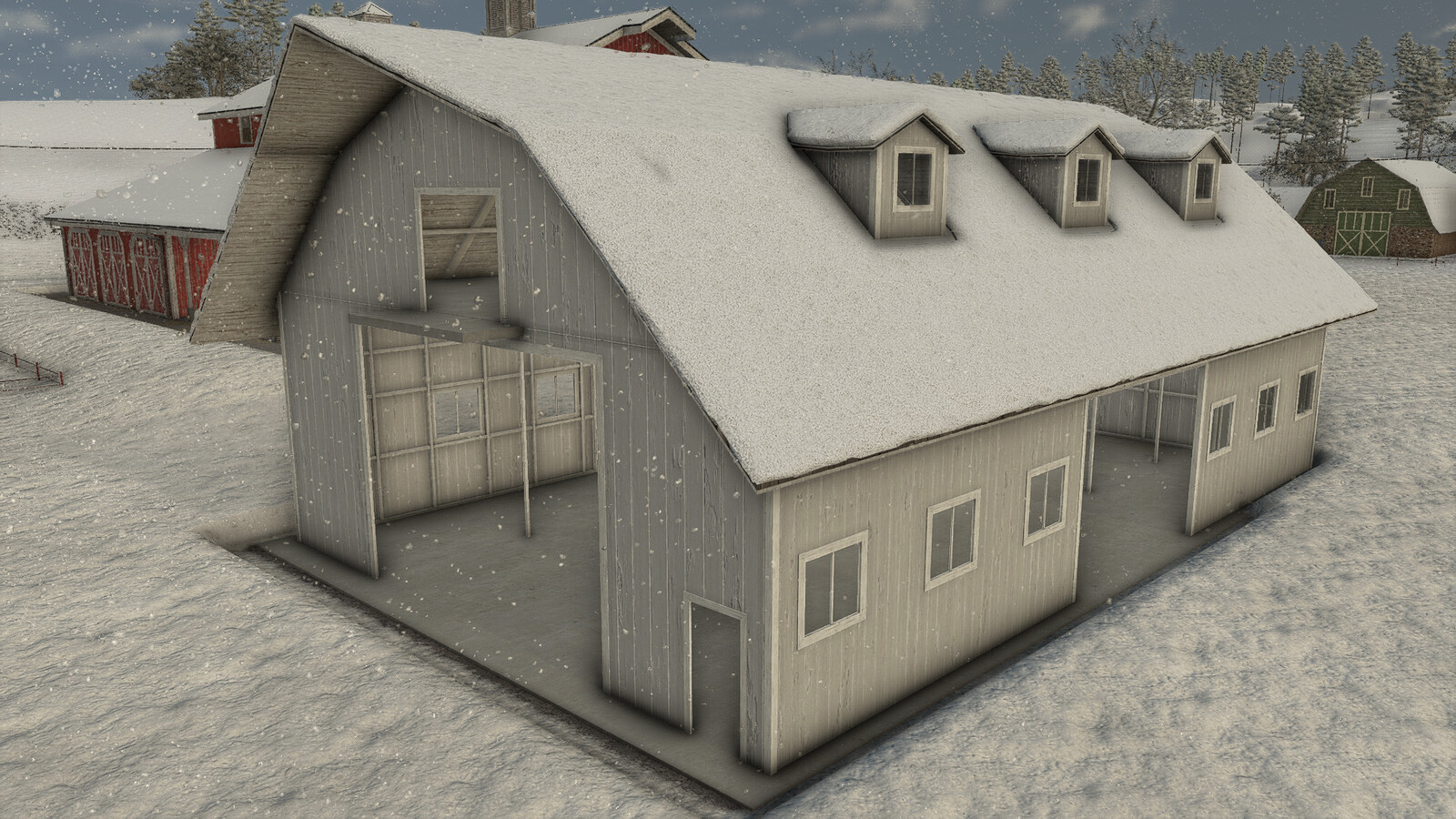 Wooden Open Barn