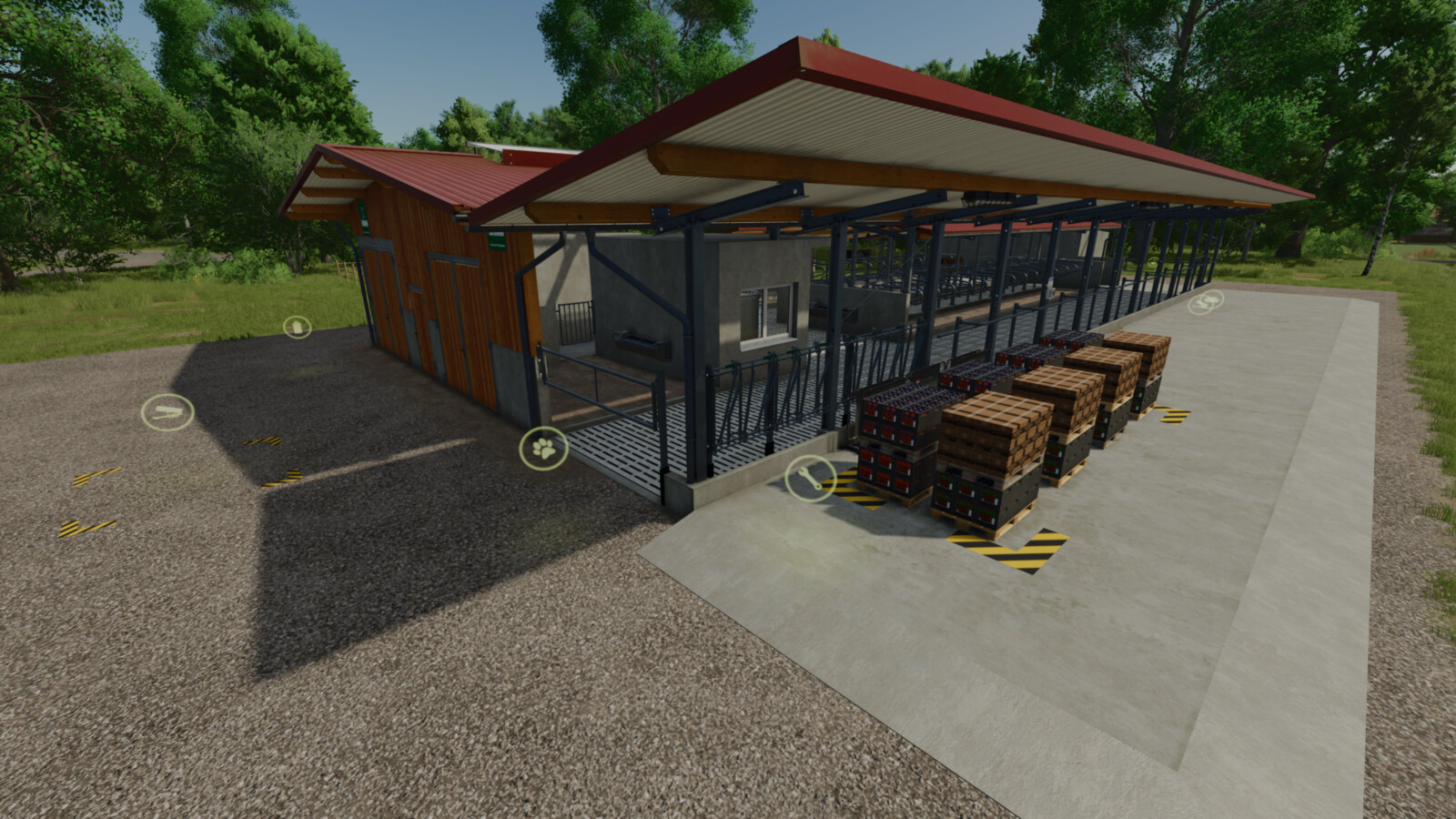 Cow Barn Dairy Production