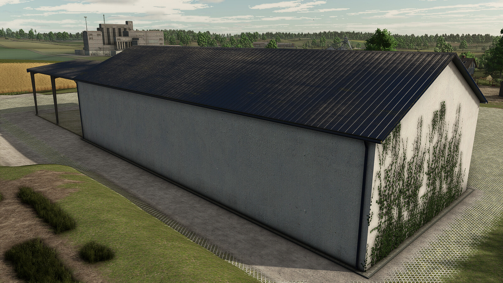Garage With Shed