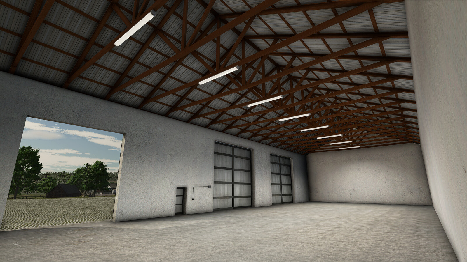 Garage With Shed