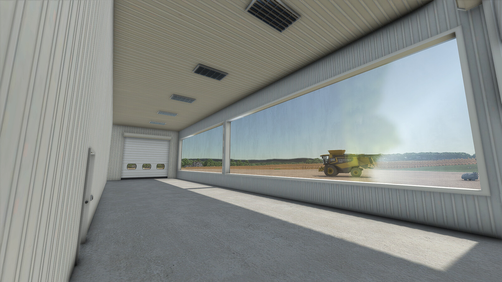 Garage With Large Windows