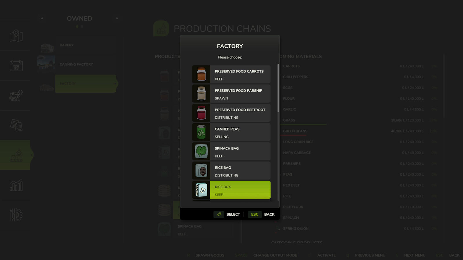 ProductionStorageControl