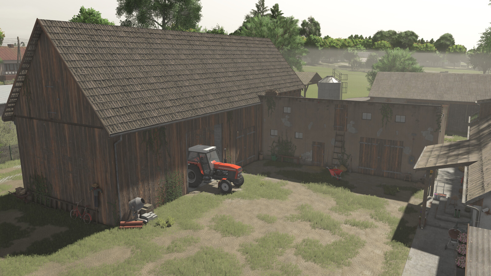 Barn With A Cowshed