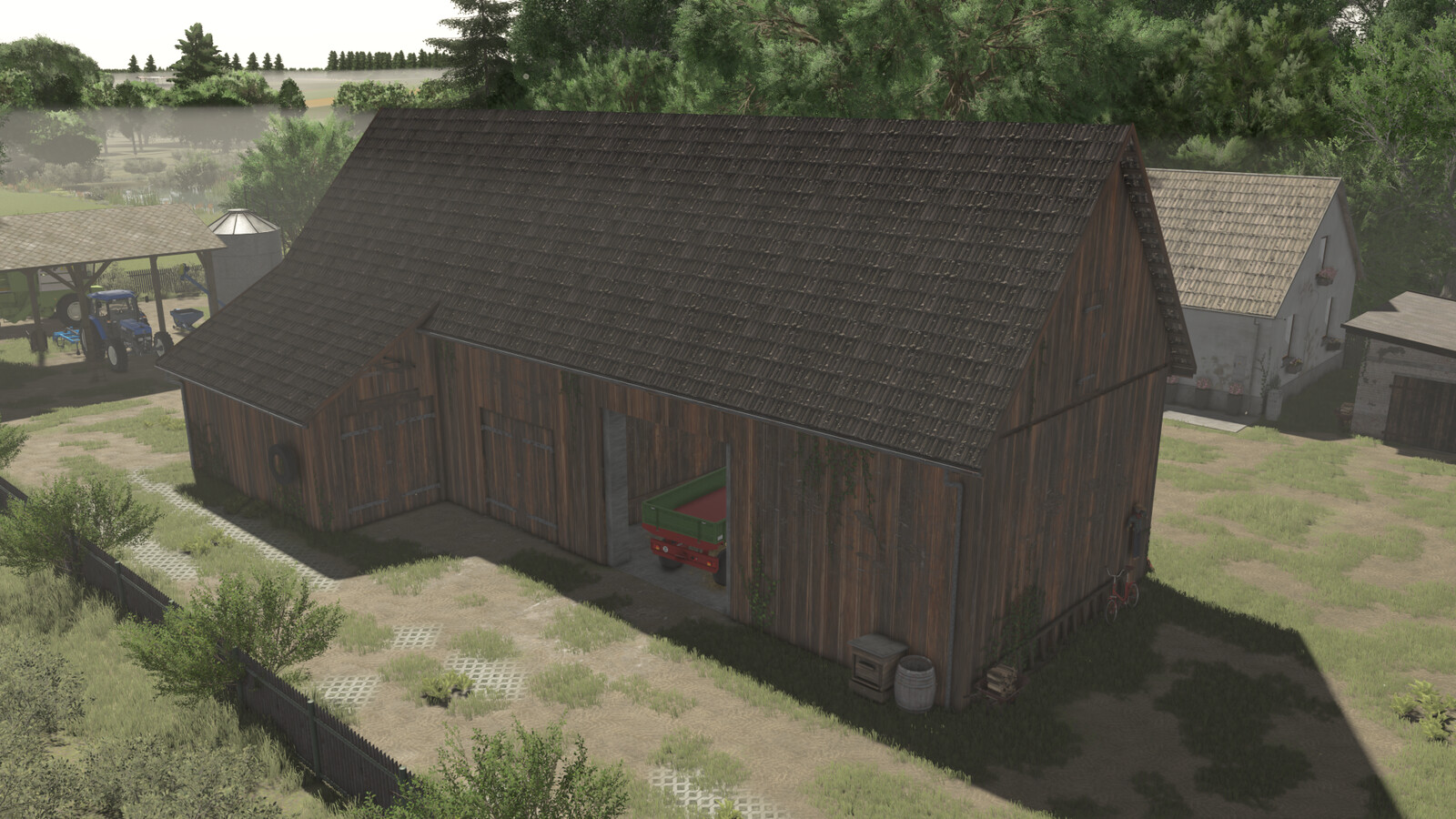 Barn With A Cowshed