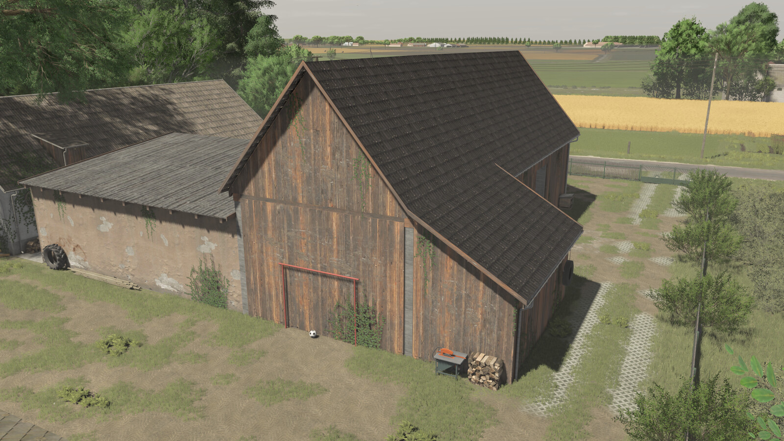 Barn With A Cowshed