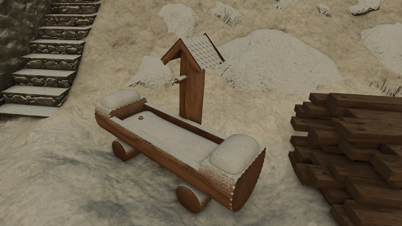 Wooden Fountain