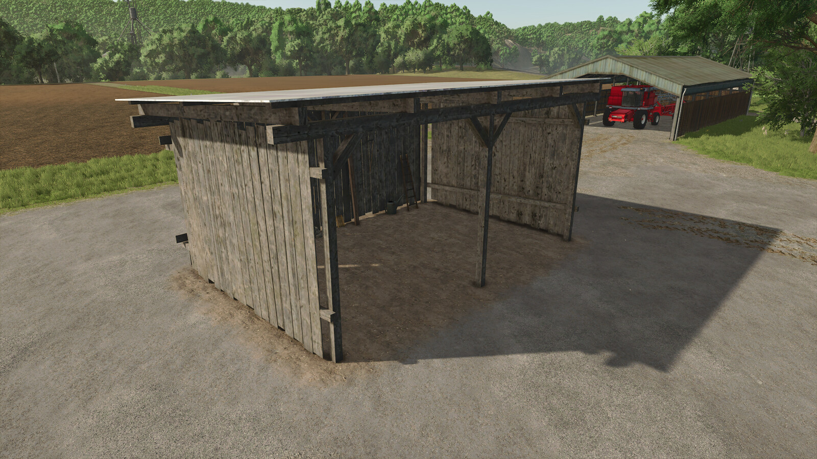 Small Old Wooden Shed
