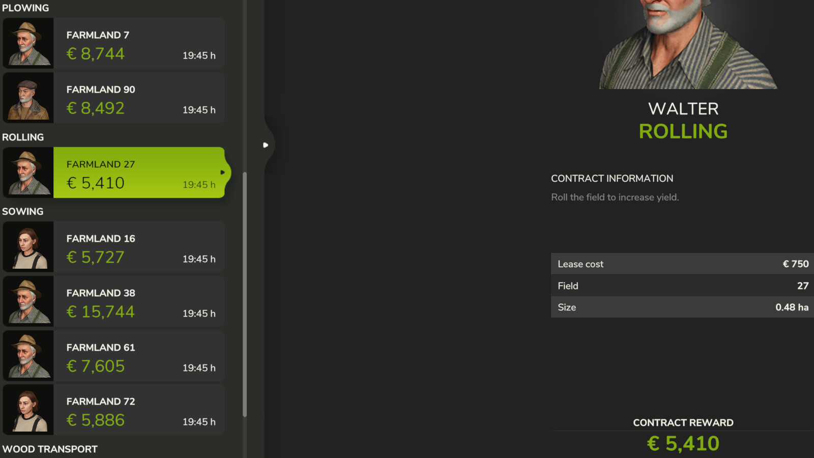 Rolling Contracts