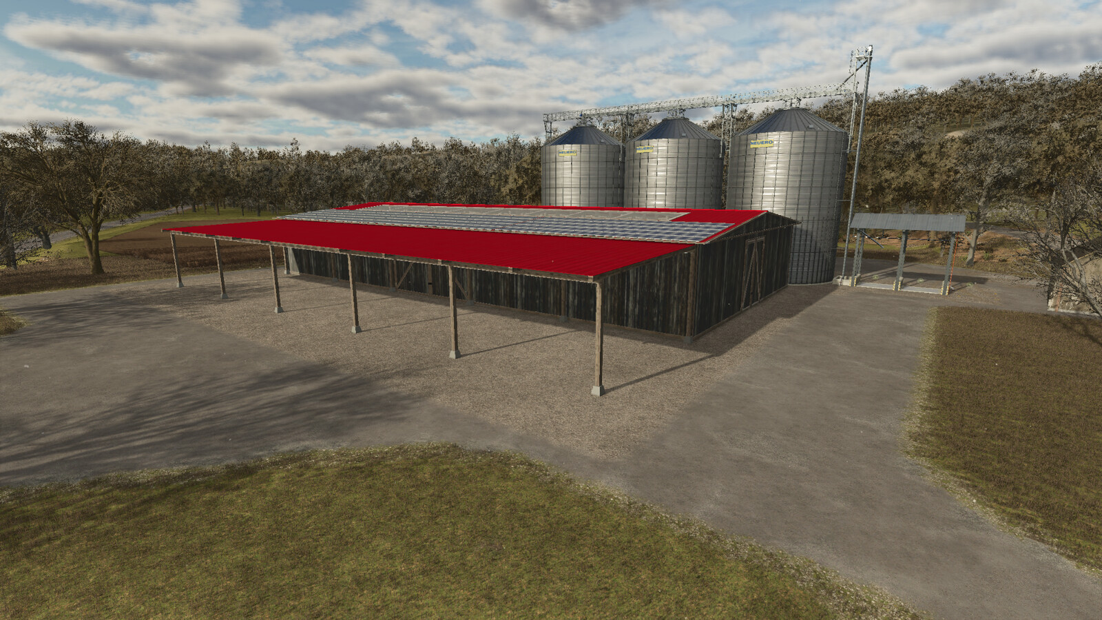 Pack Of Five Rustic Machine Sheds