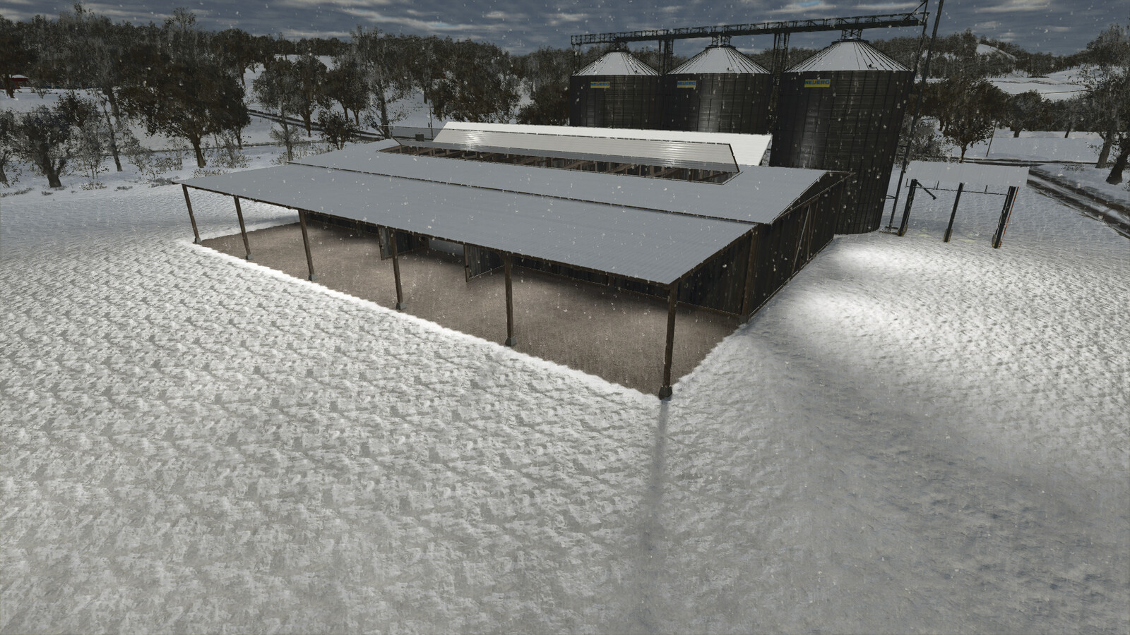 Pack Of Five Rustic Machine Sheds