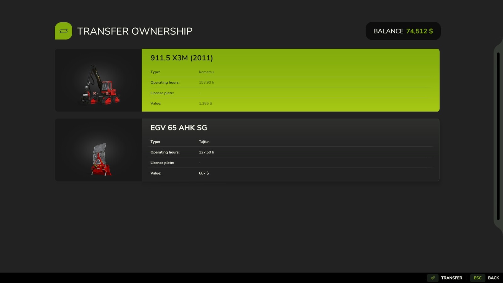 Transfer Ownership