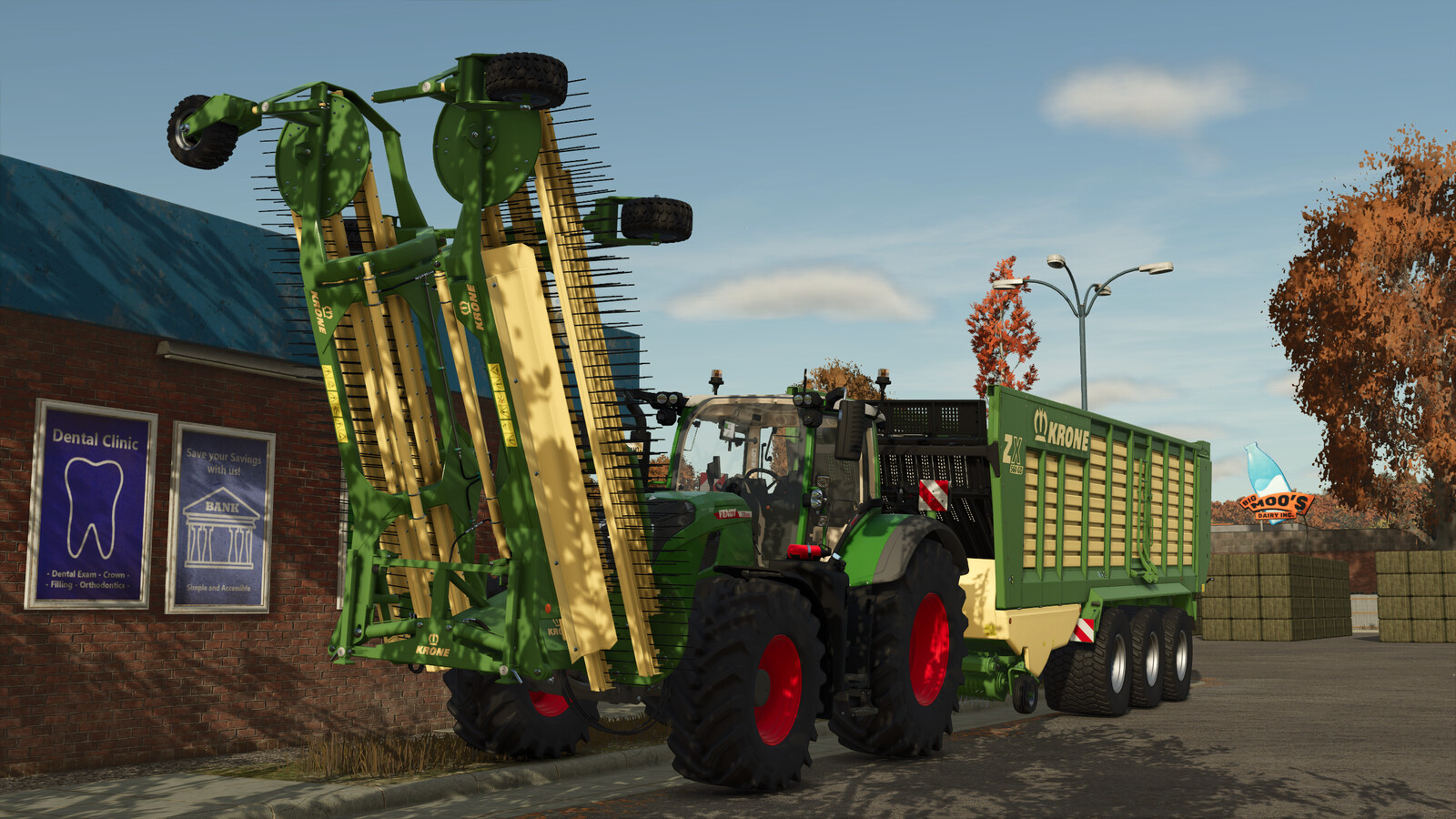 Krone Front Windrower