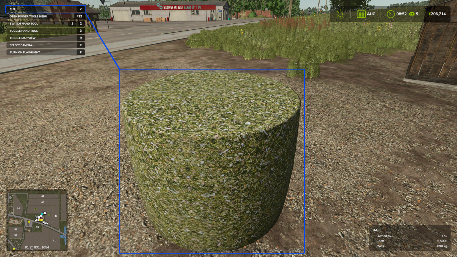 Cut Open Bale