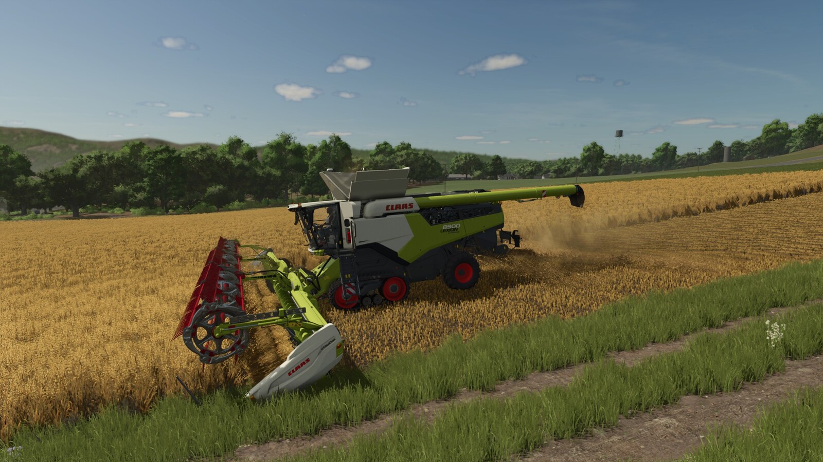 FD250 With Integrated Cutterbar Wagon And Longer Drawbar