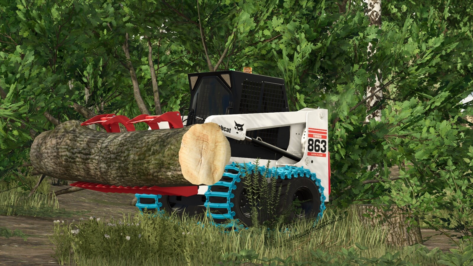 Bobcat 863 Turbo With Bobcat Shovel