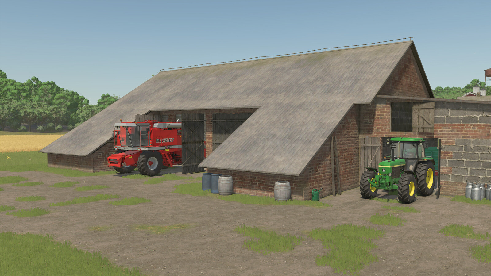 Barn With Cowshed