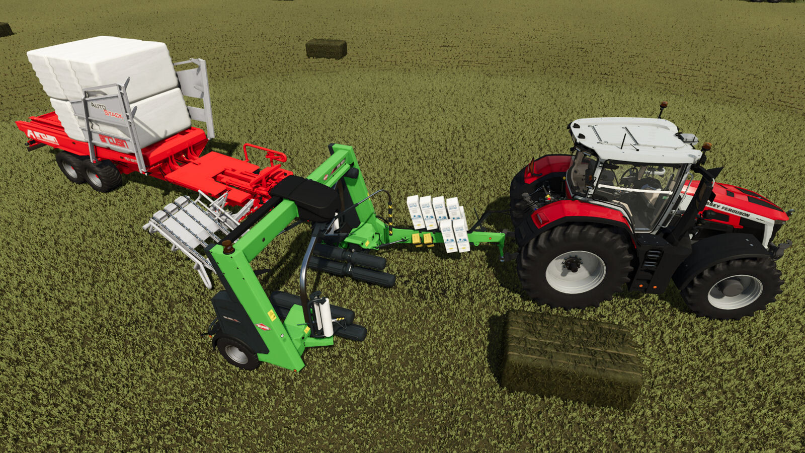 Mower And Wrapper With Hitch