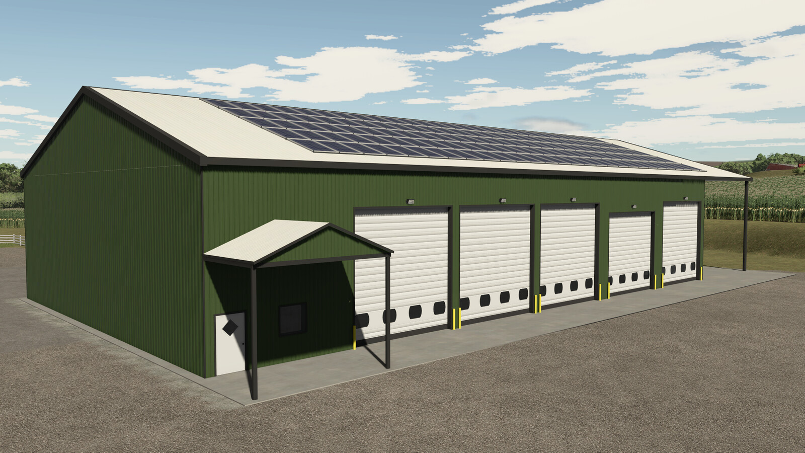 Garage With Solar Panels