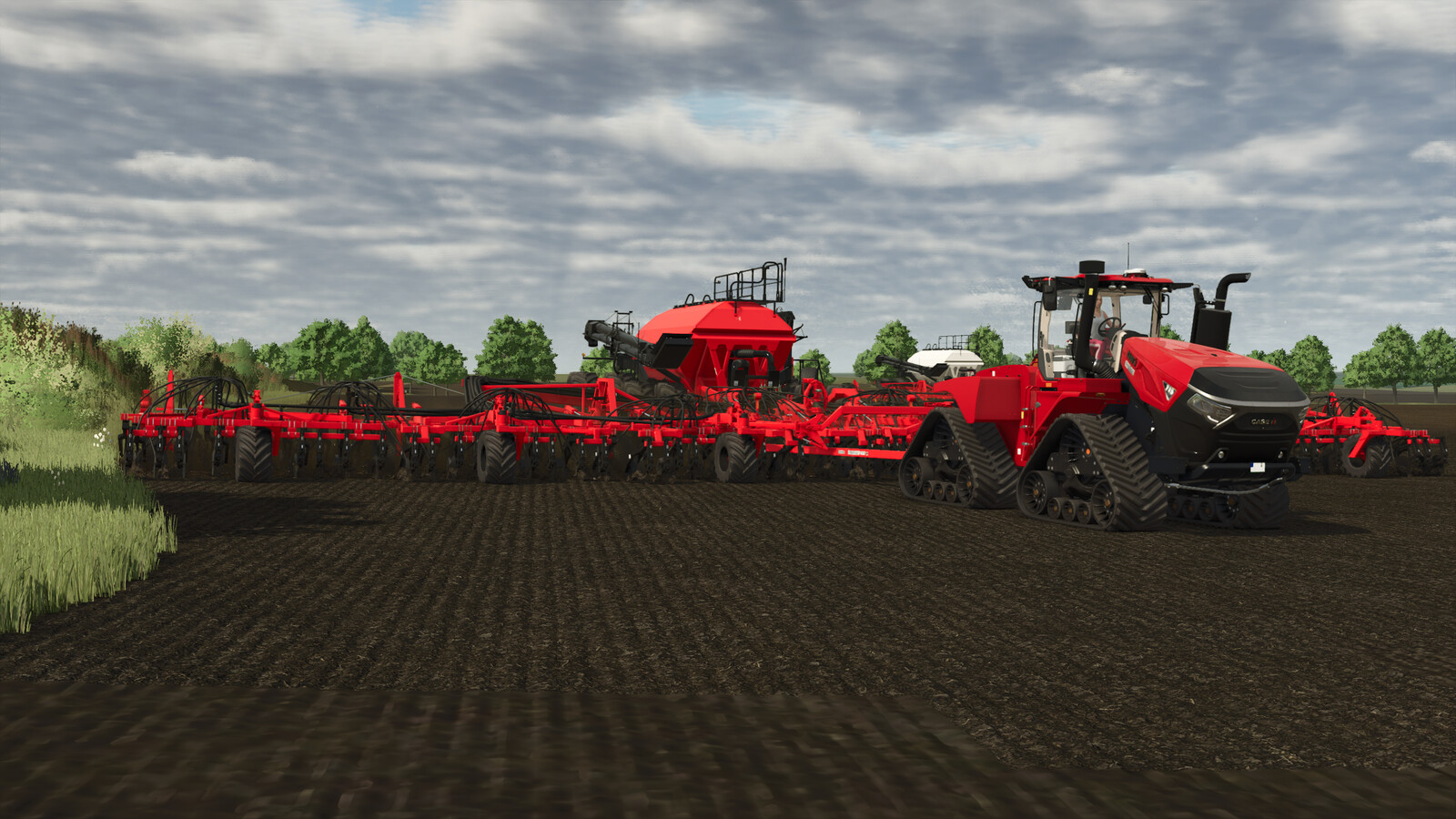 Bourgault 3420-100 Paralink Hoe Drill + 71300 Air Cart