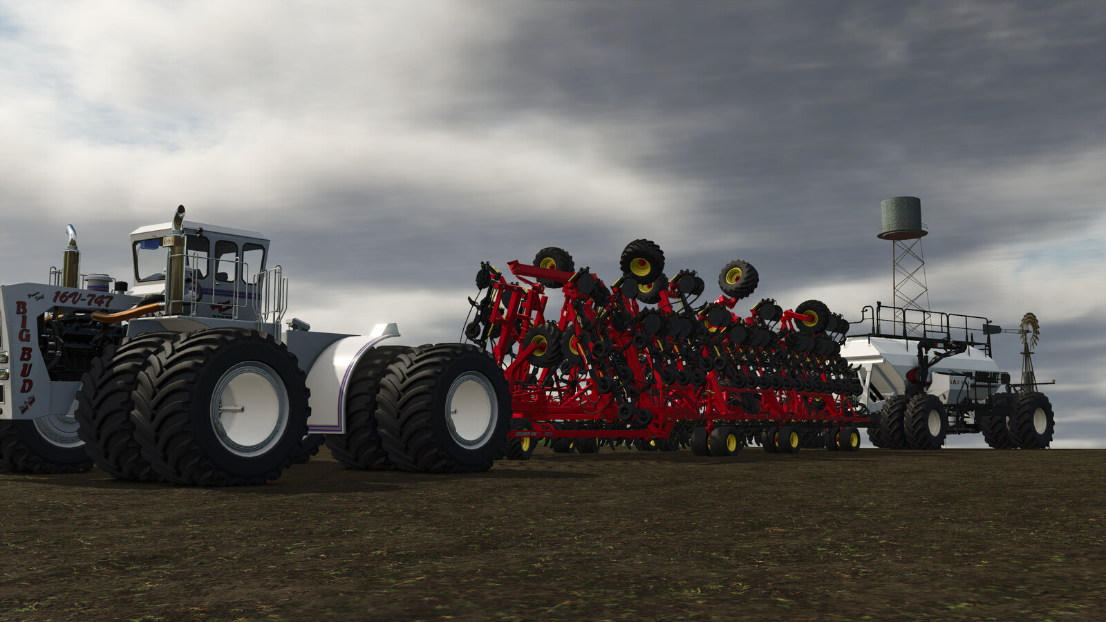 Bourgault 3420-100 Paralink Hoe Drill + 71300 Air Cart