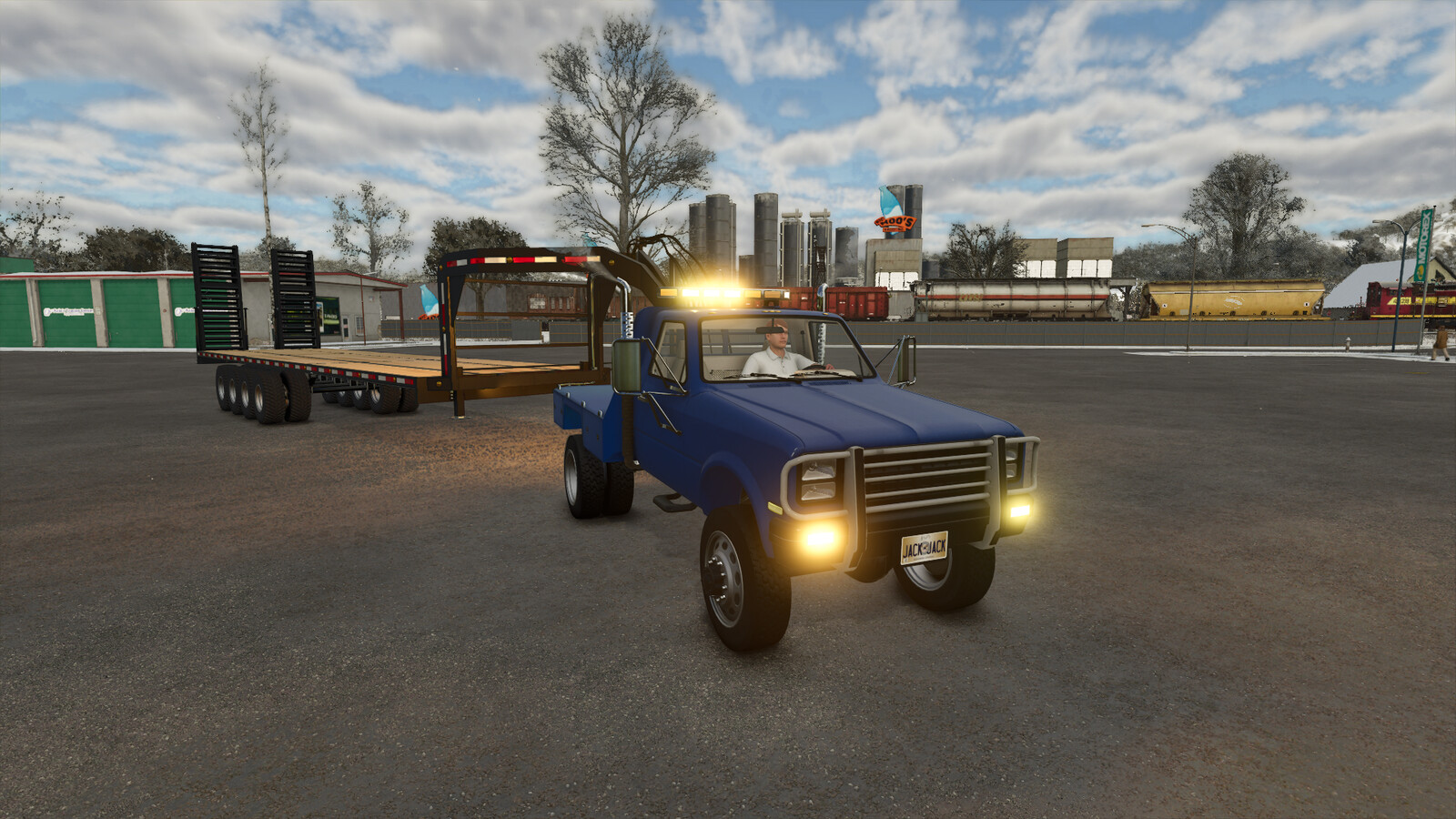 Flatbed Service Truck