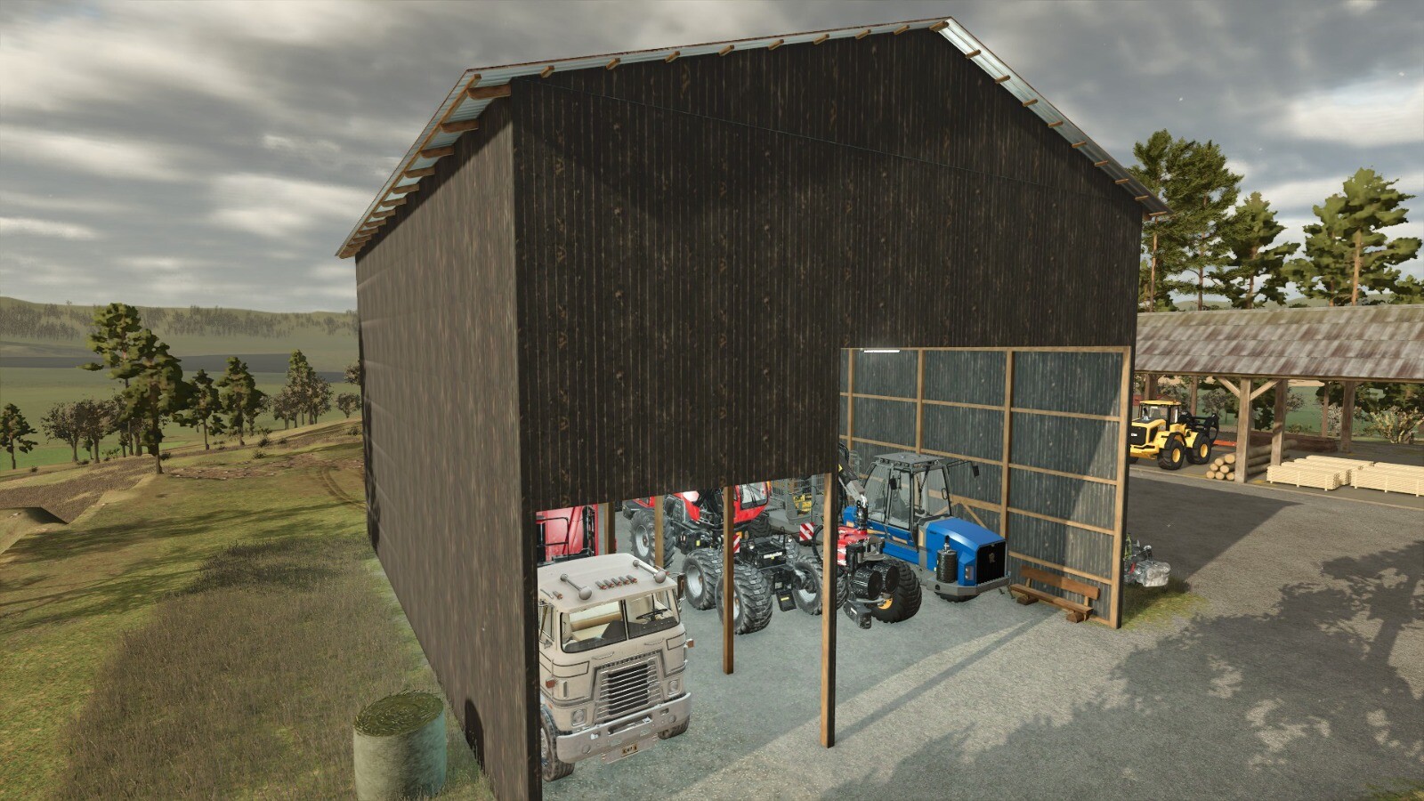 Silo For Wood Chips And Straw