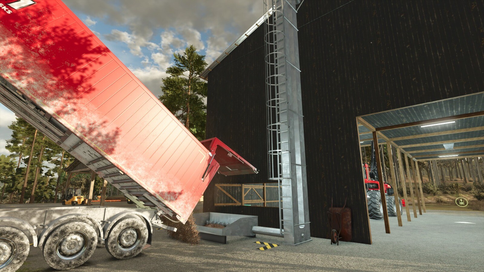 Silo For Wood Chips And Straw