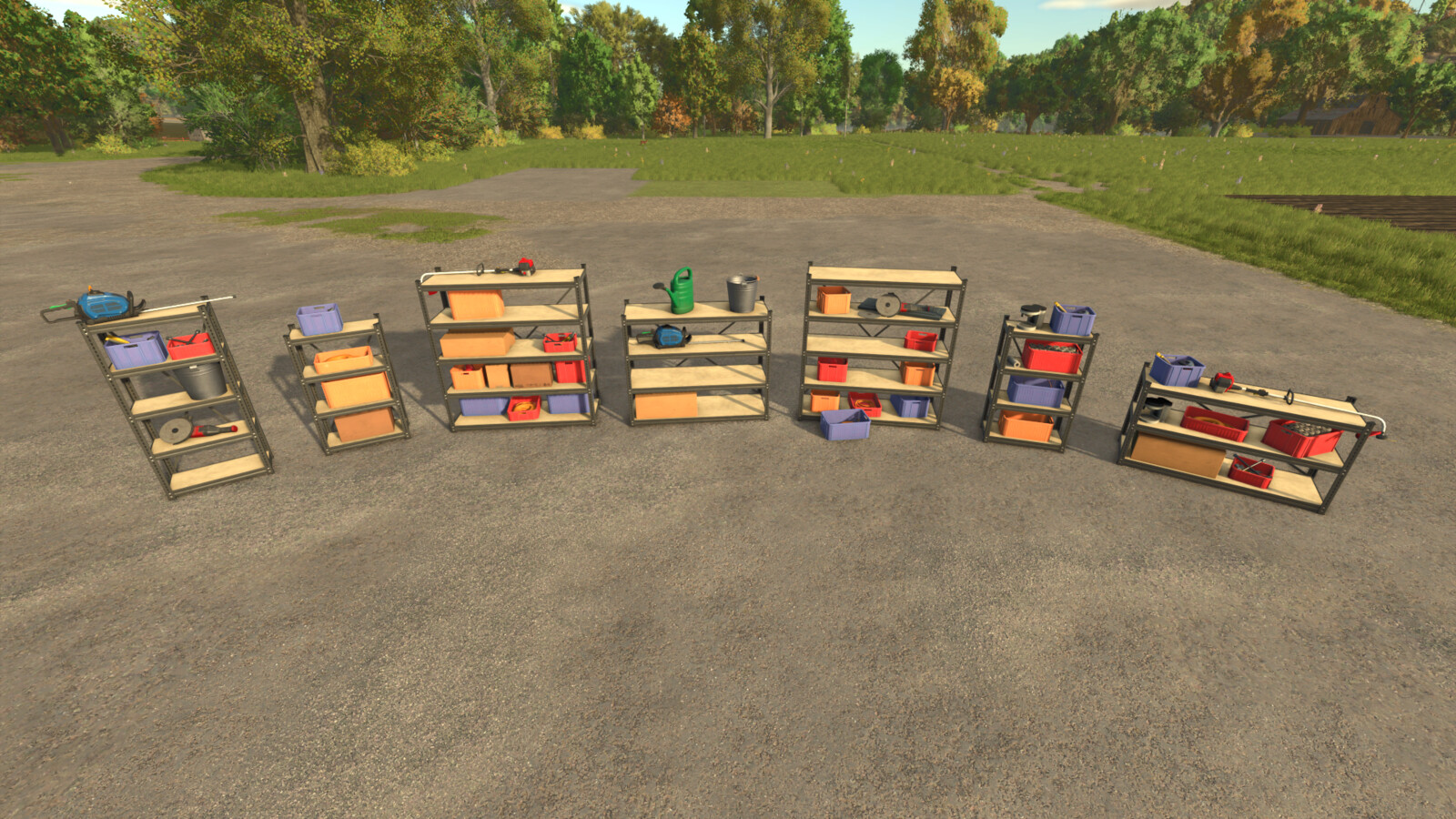 Movable Shelf And Bench Pack