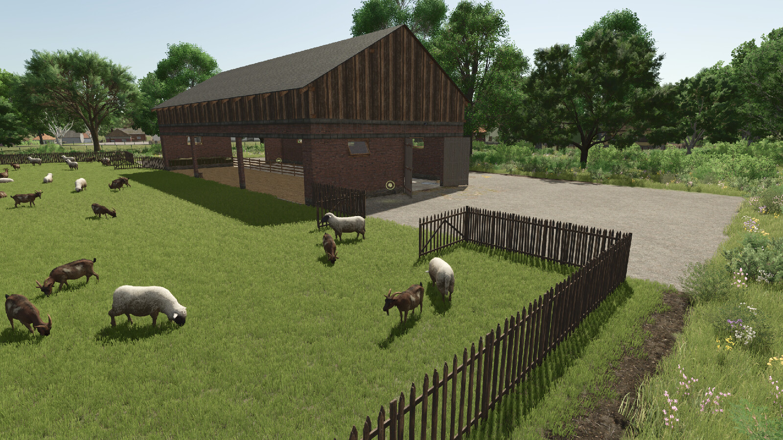 Sheep Goat Barn With Bale Storage