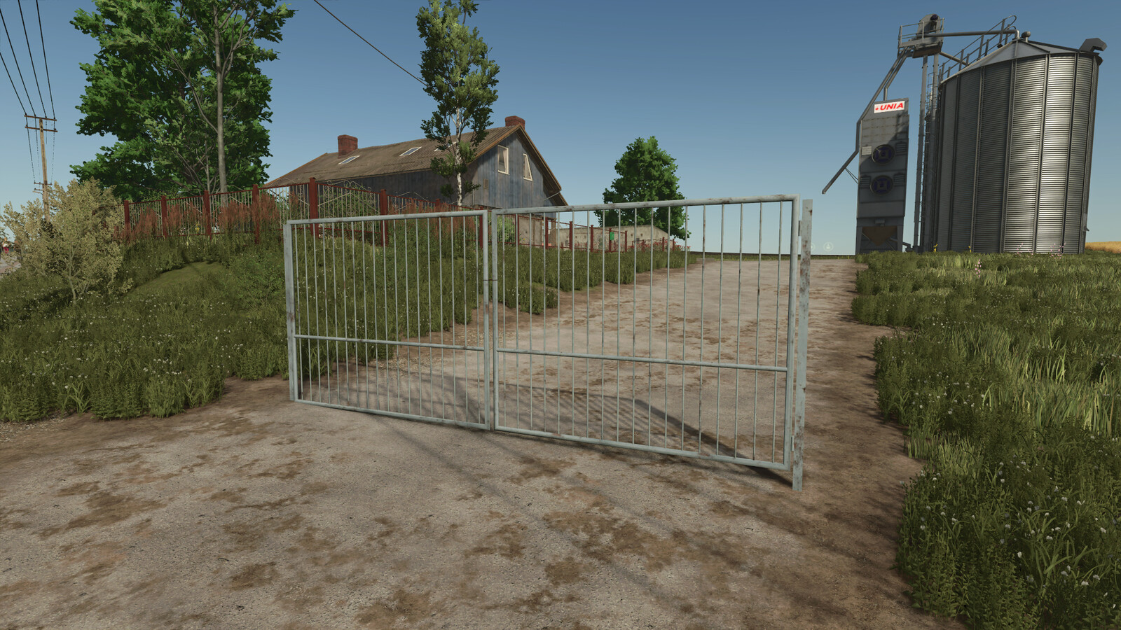 Old Blue Metal Gate