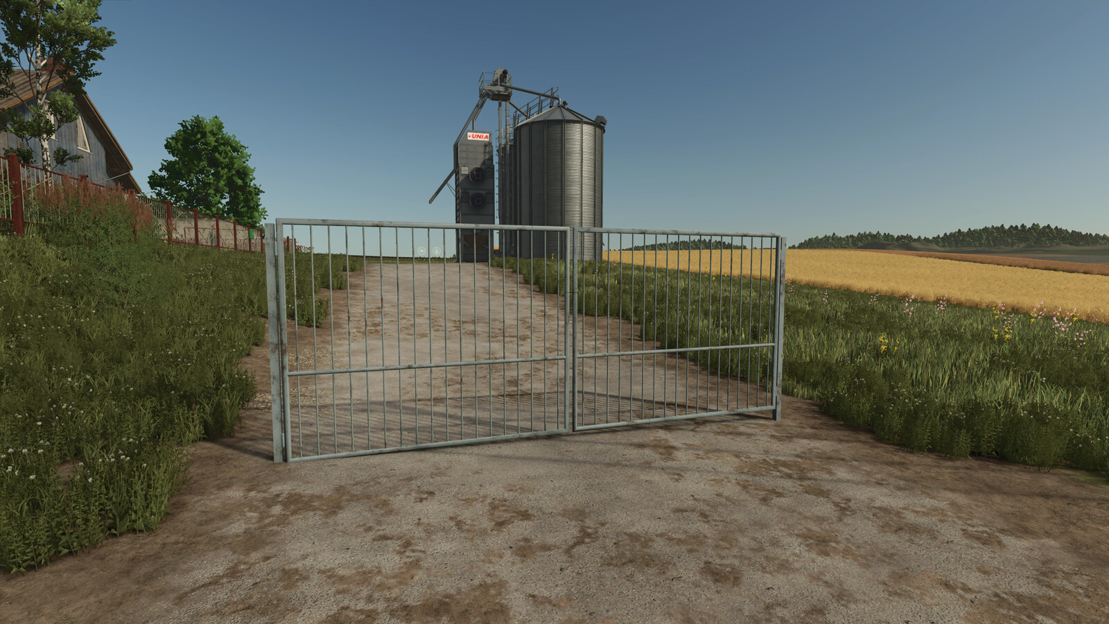 Old Blue Metal Gate