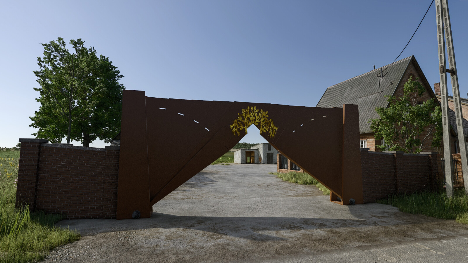 Folding Fan Gate