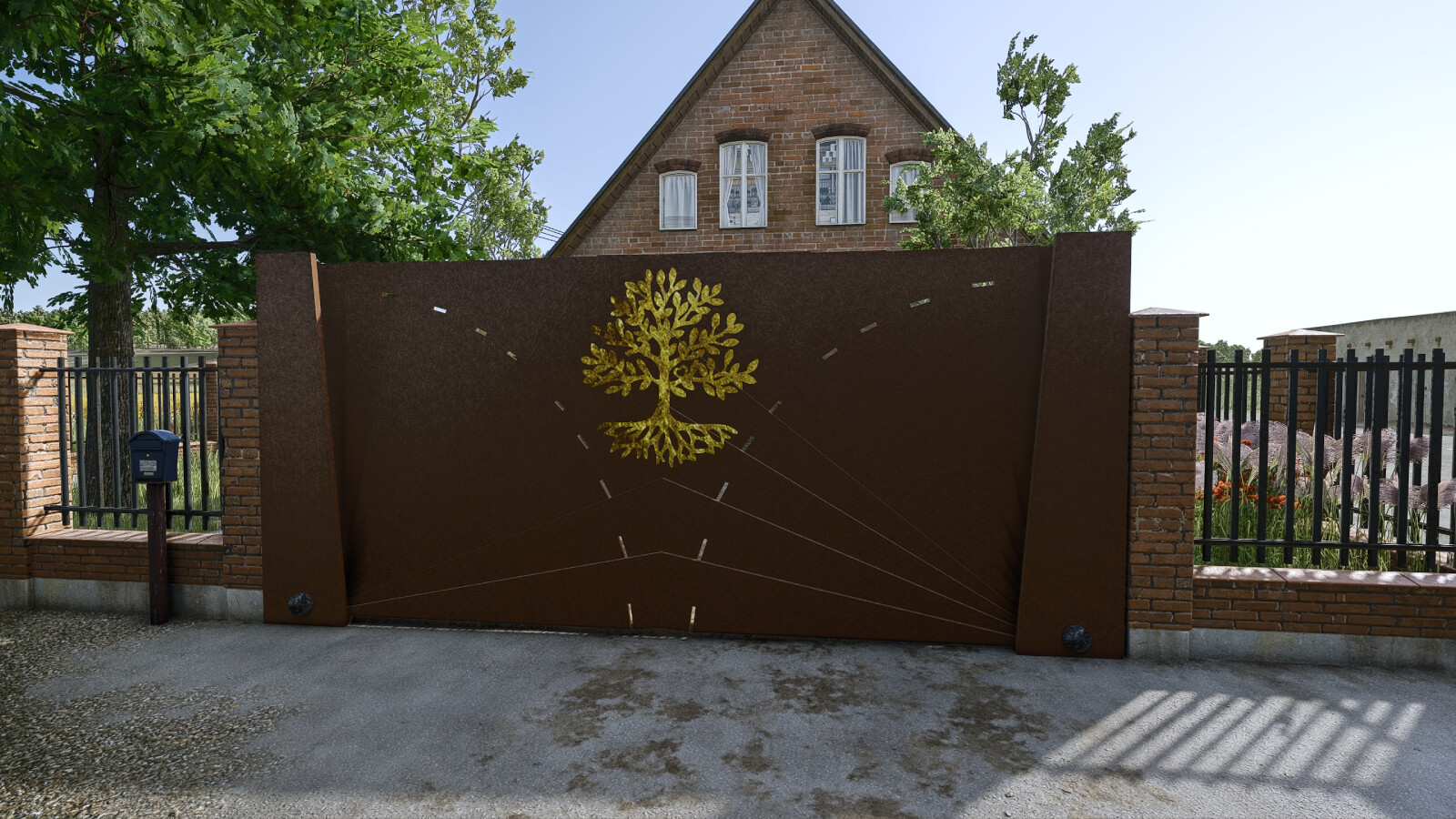 Folding Fan Gate