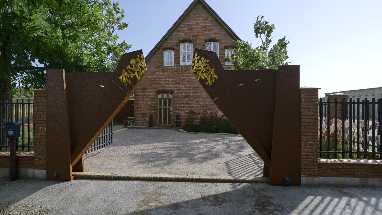 Folding Fan Gate