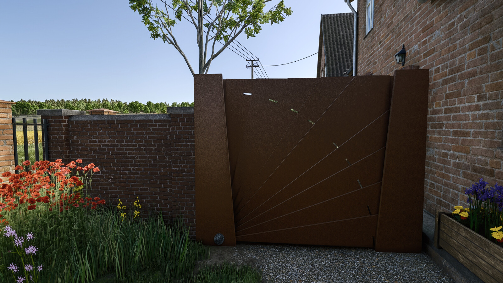 Folding Fan Gate
